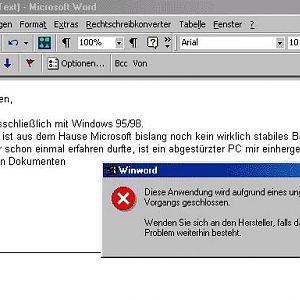 Tja, da war Windows schneller