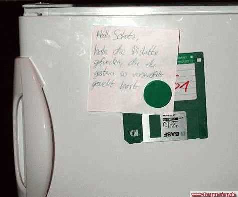 Diskette gefunden!